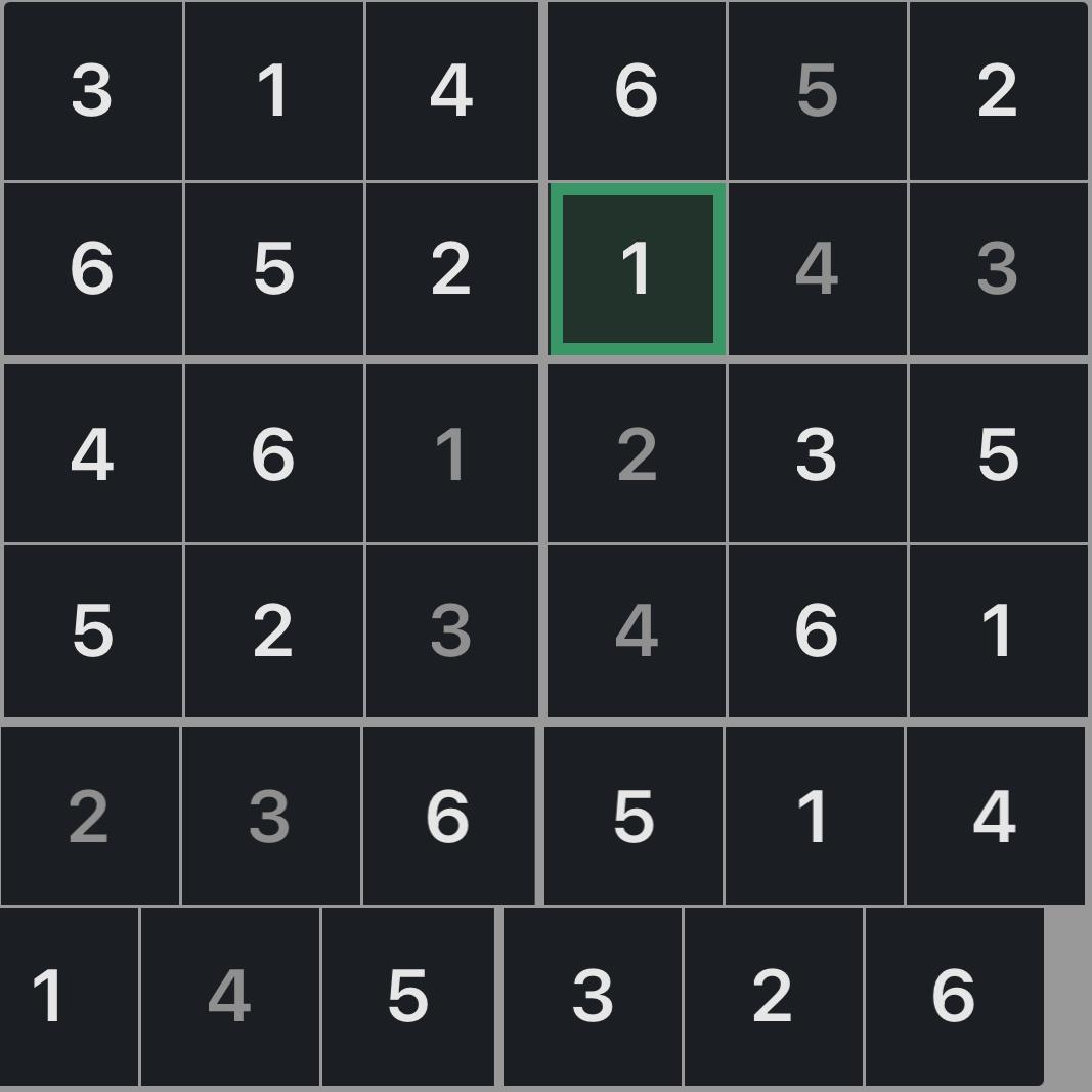 Mini Sudoku