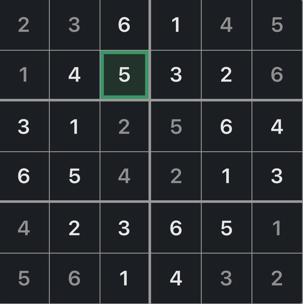 Mini Sudoku