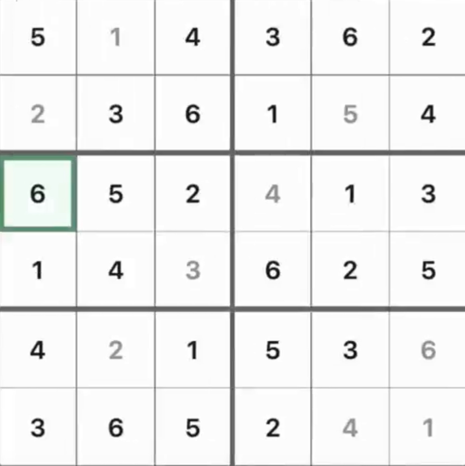 Mini Sudoku