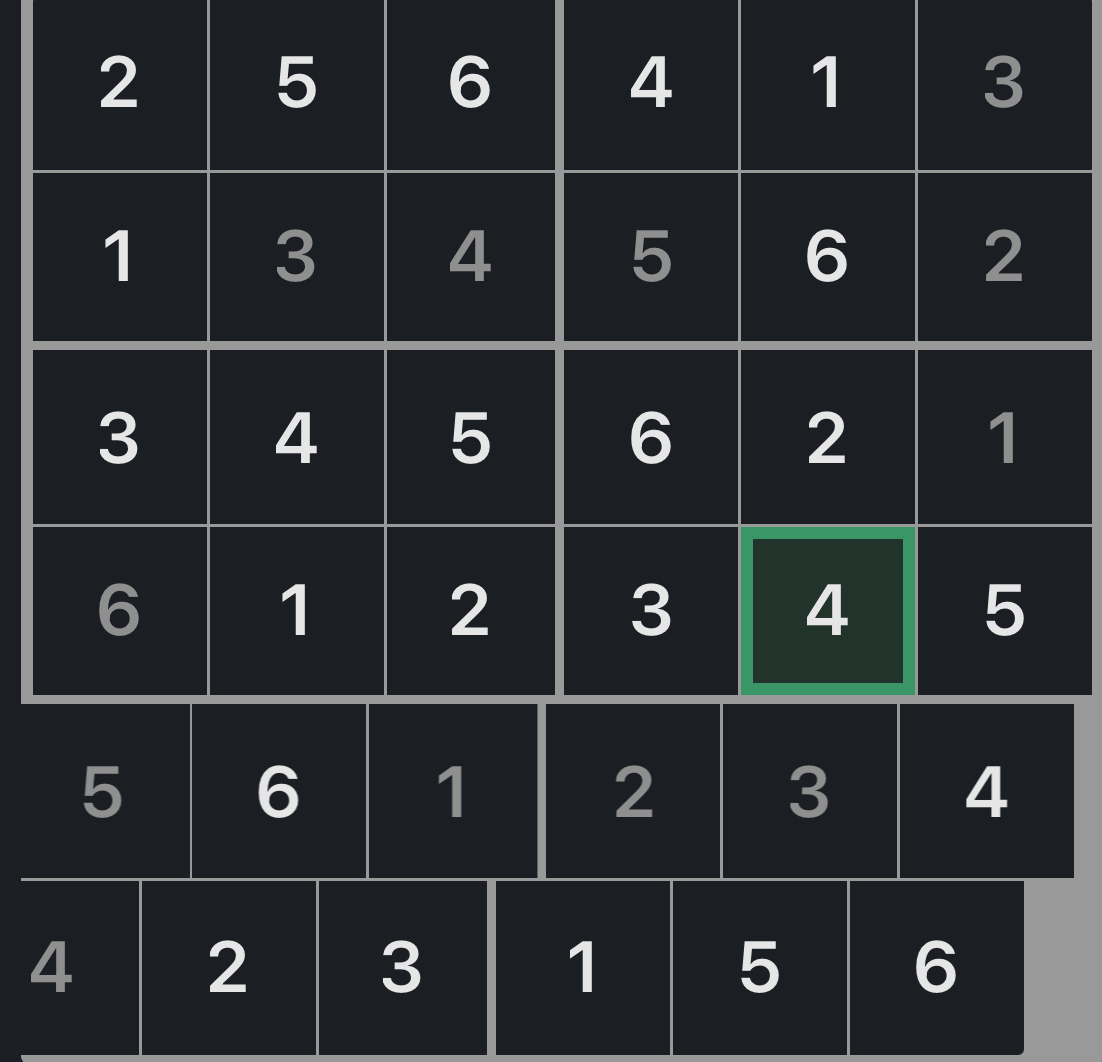 Mini Sudoku